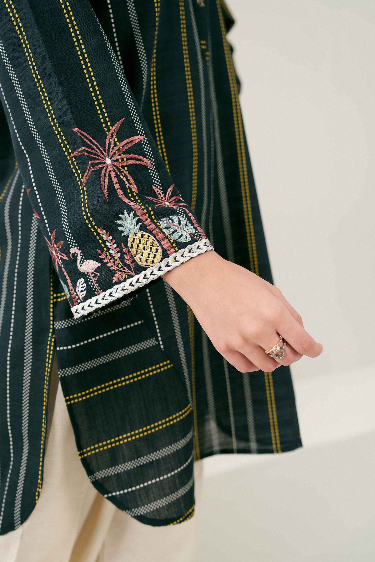 Printed Embroidered Shirt - ST1SE-PRET26WV2-12 for Women - Pret Collection | Nishat | Shop Online