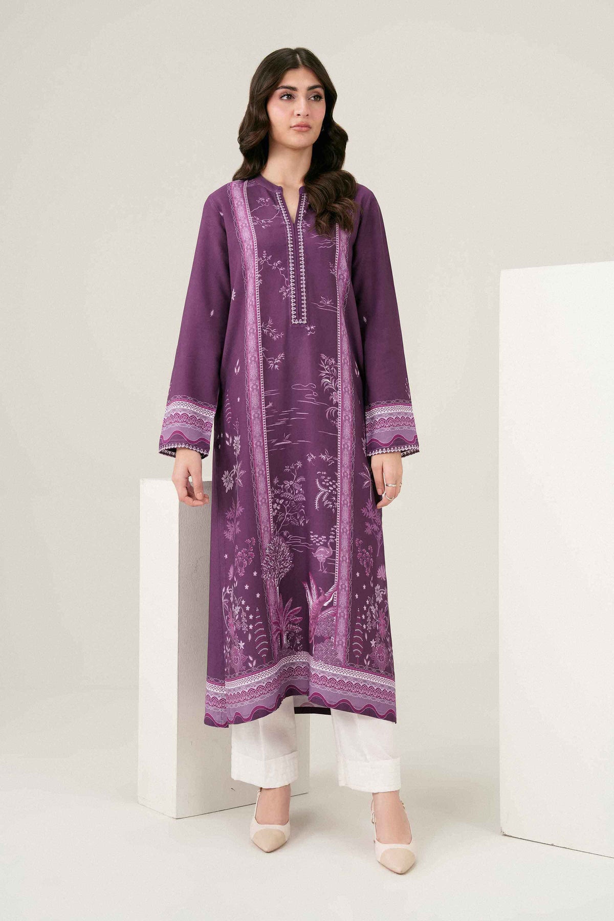 Printed Embroidered Shirt - ST1SE-PRET26WV2-23 for Women - Pret Collection | Nishat | Shop Online