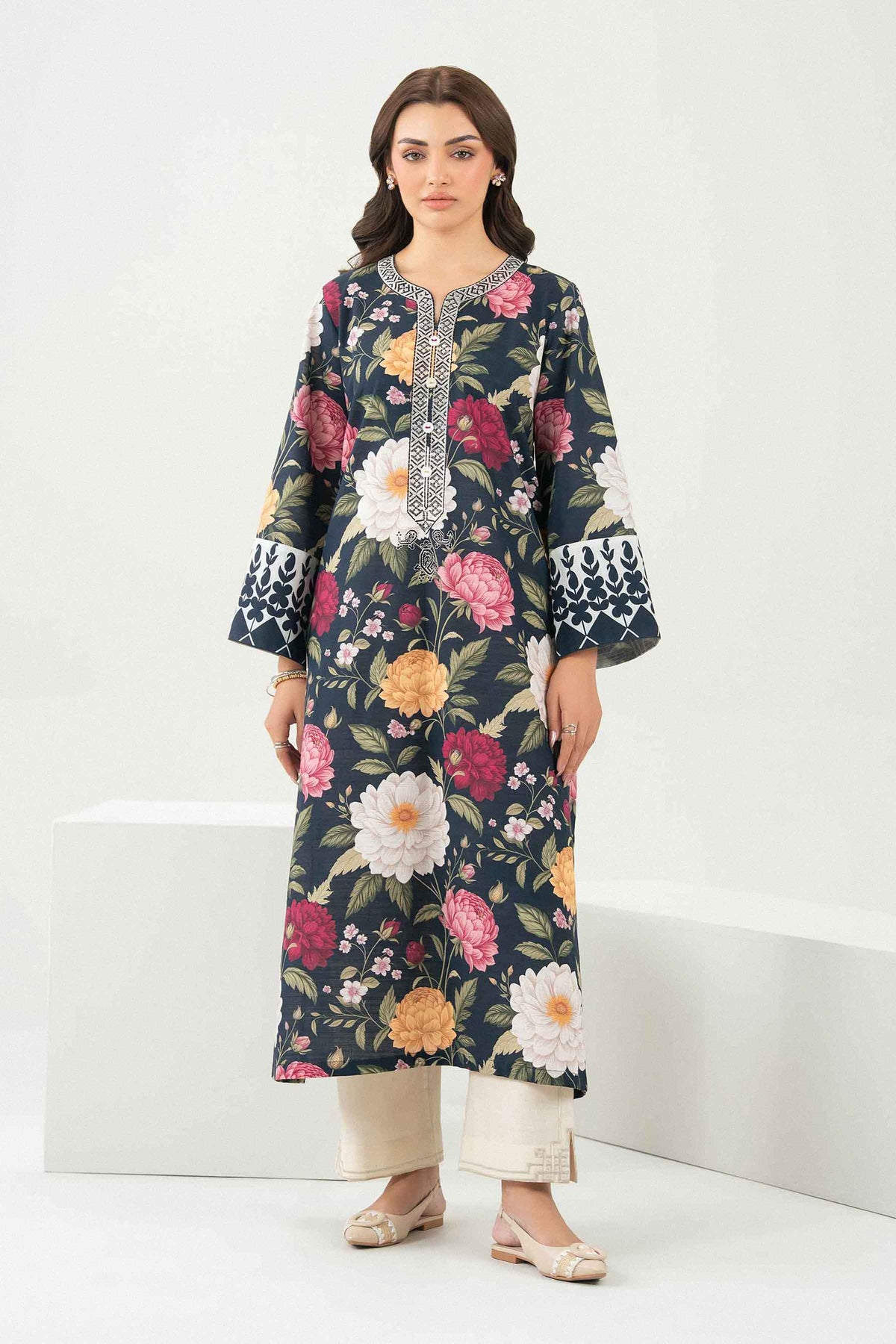 Printed Embroidered Shirt - ST1SE-PRET26WV2-7 for Women - Pret Collection | Nishat | Shop Online