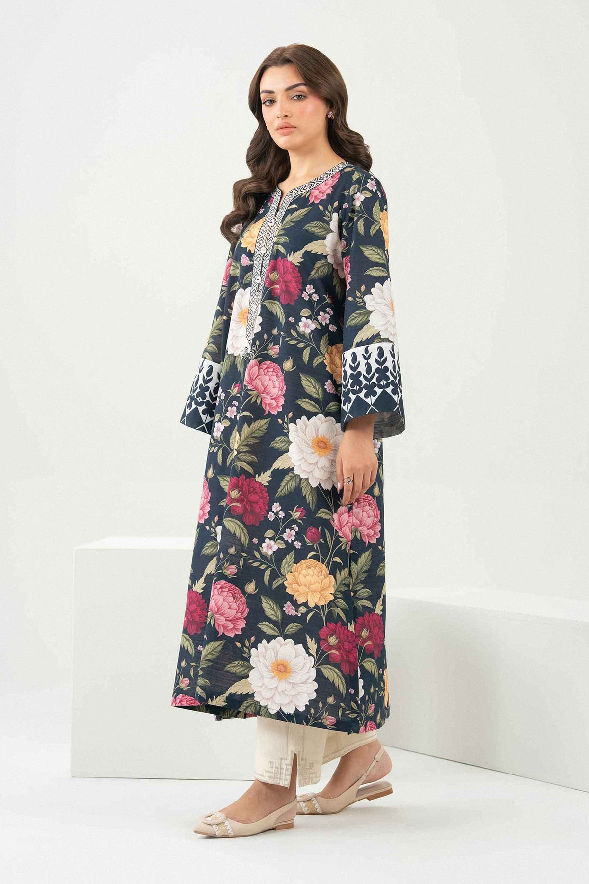 Printed Embroidered Shirt - ST1SE-PRET26WV2-7 for Women - Pret Collection | Nishat | Shop Online