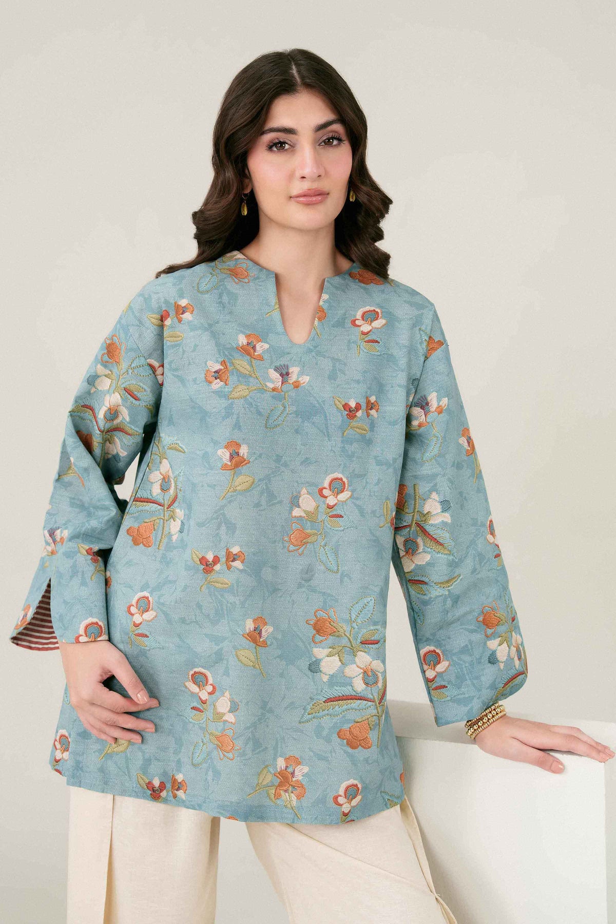 Printed Shirt - ST1SE-PRET26WV3-6 for Women - Pret Collection | Nishat | Shop Online
