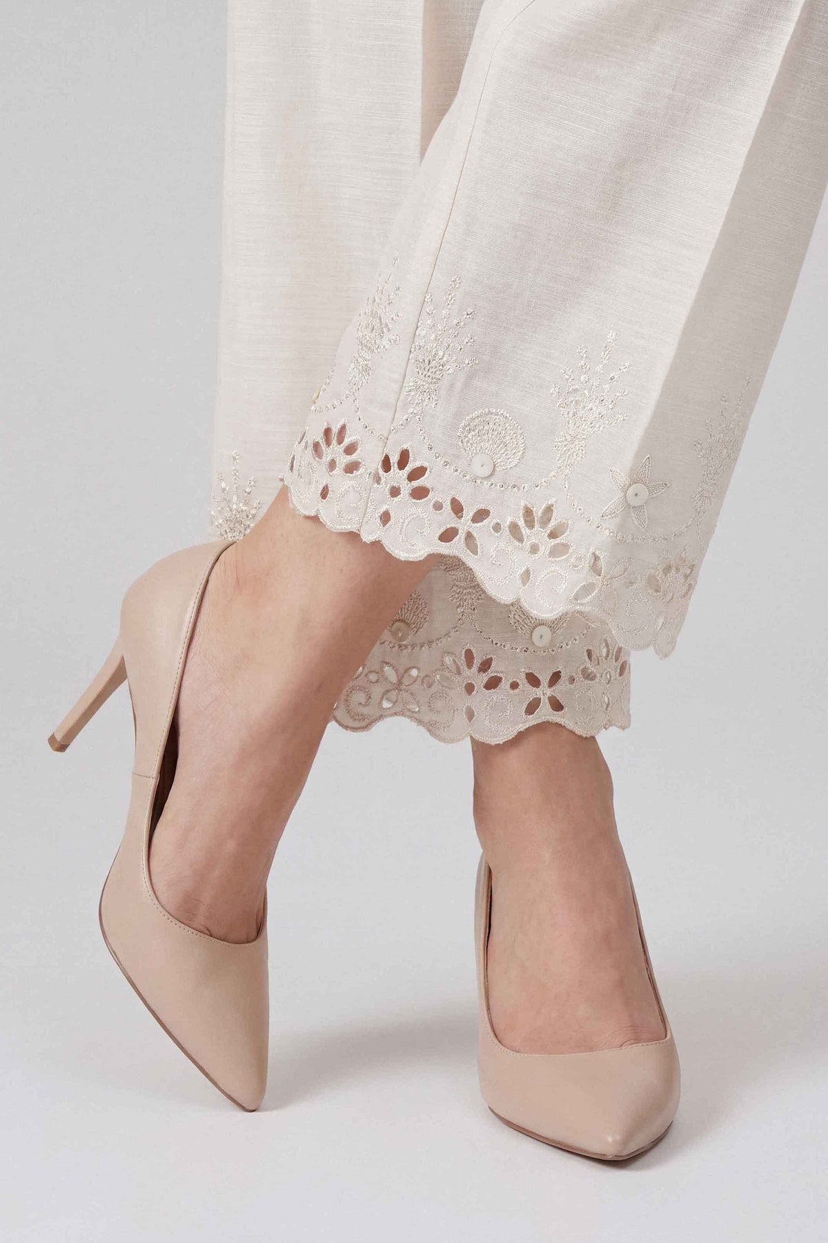 Embroidered Pants - ST1TE-PRET26WV2-3 for Women - Pret Collection | Nishat | Shop Online