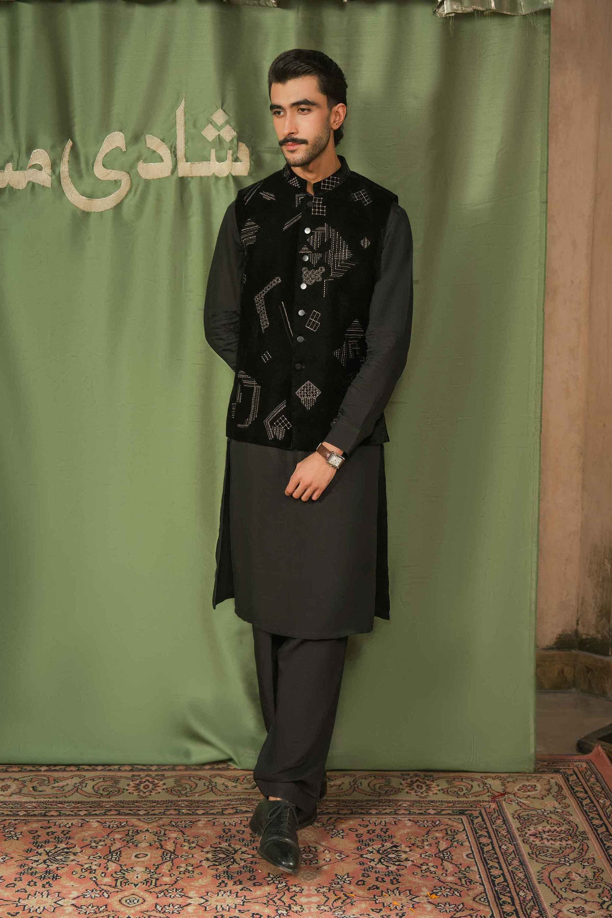 Embroidered Waistcoat - ST1WE-NAQ26WV1-2