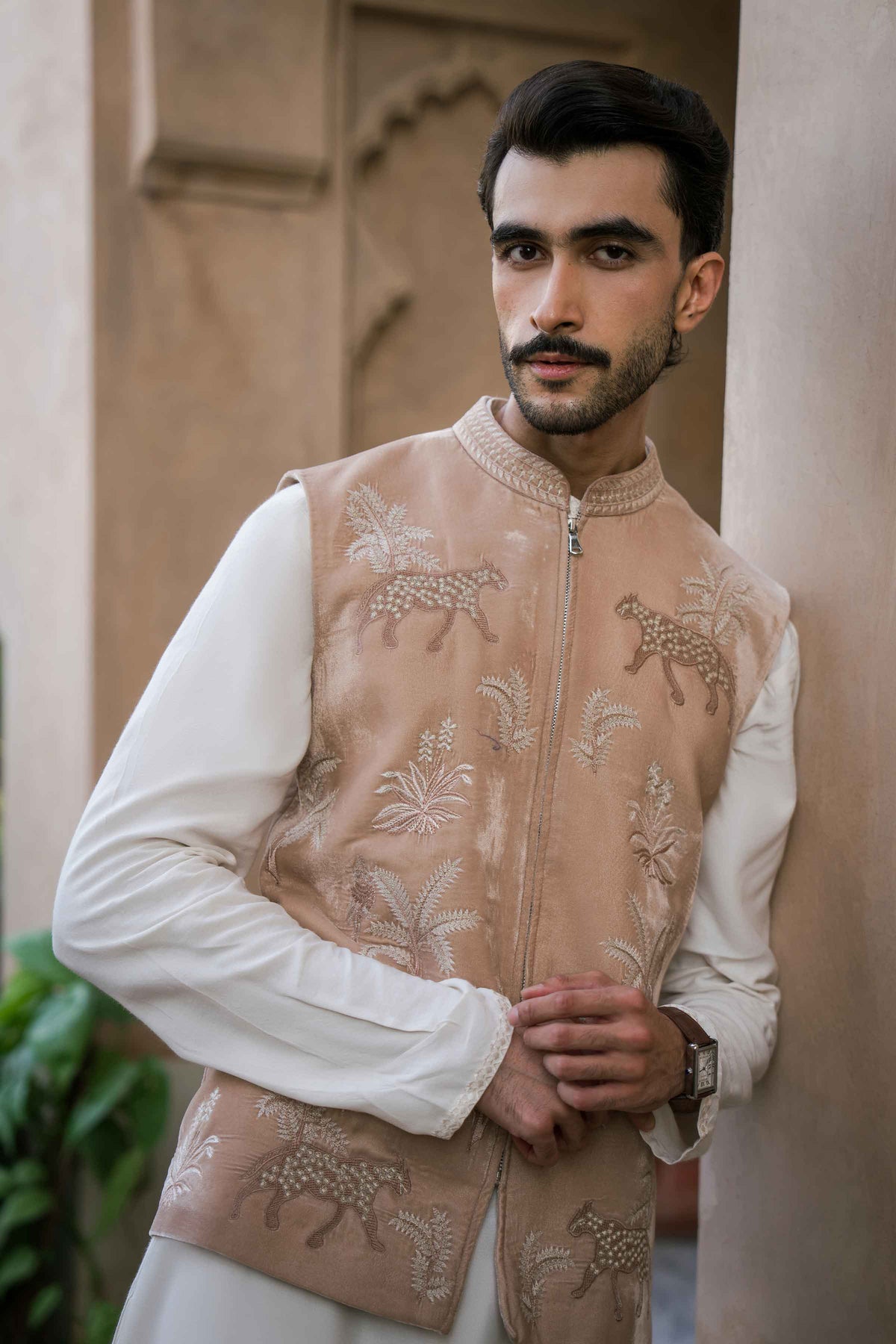 Embroidered Waistcoat - ST1WE-NAQ26WV1-4