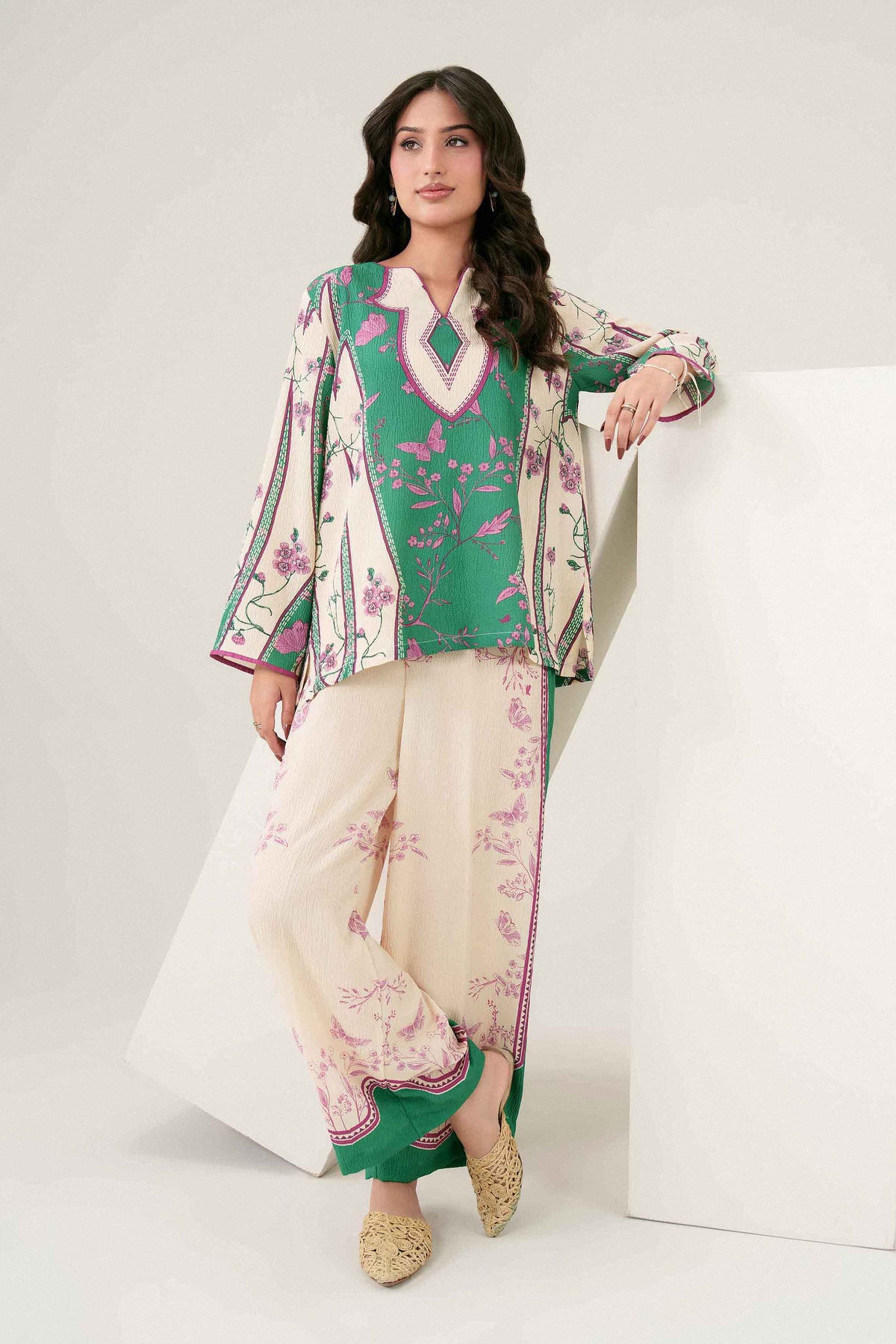 2 Piece - Printed Suit - ST2JS-AURA26WV1-6 for Women - Pret Collection | Nishat | Shop Online
