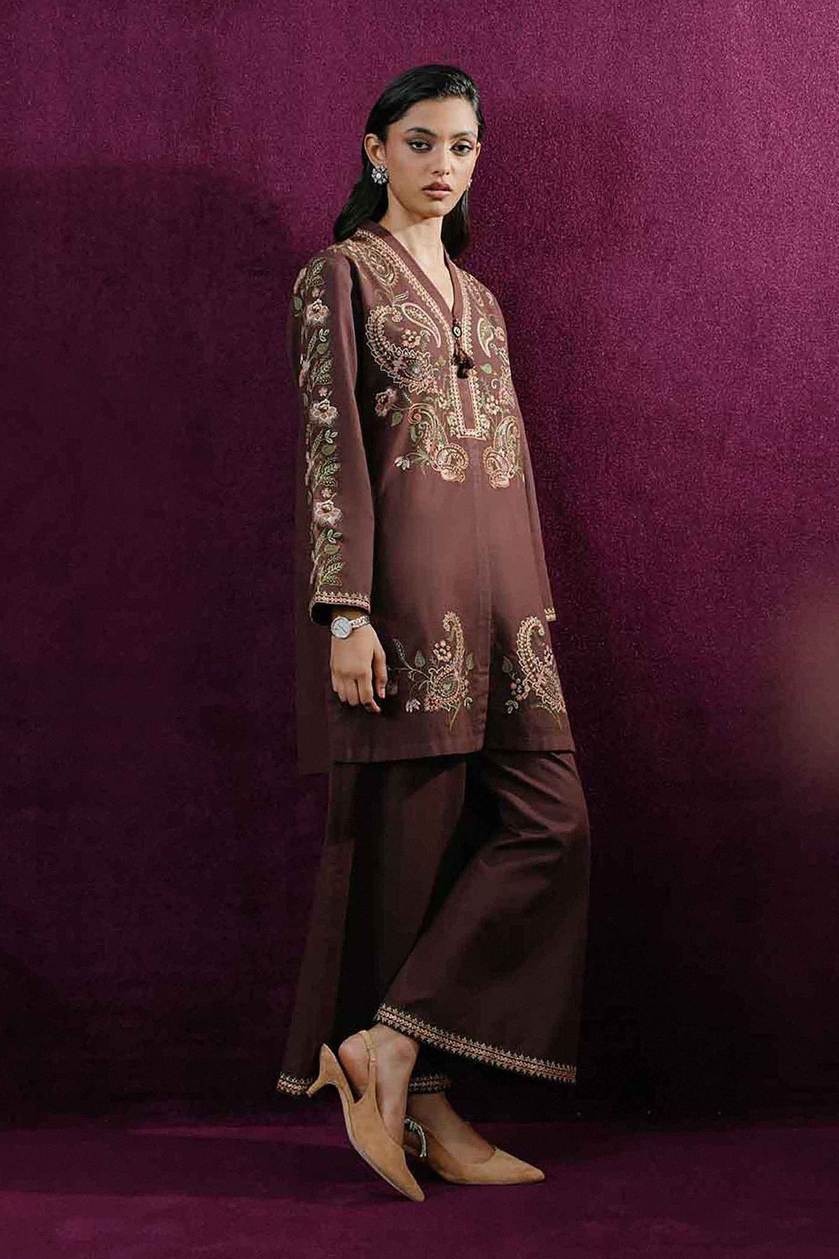 2 PIECE - EMBROIDERED SUIT - ST2PE-BOUT26WV2-23 for Women - Boutique Collection | Nishat | Shop Online