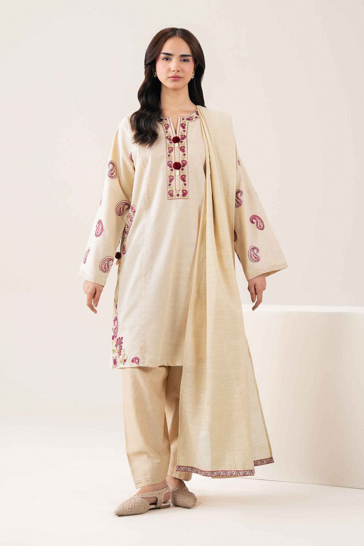 2 Piece - Embroidered Suit - ST2SDE-PRET26WV1-6