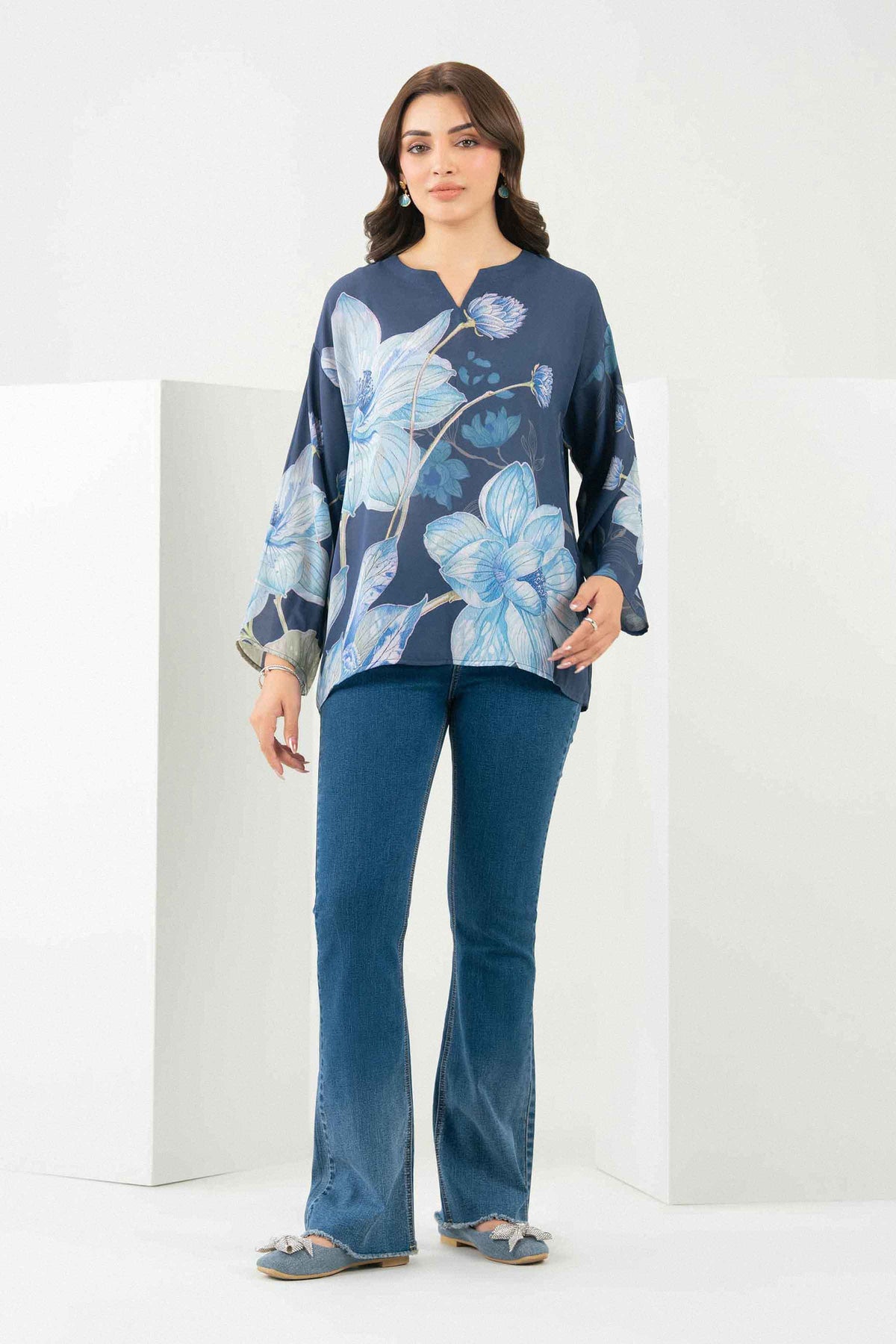 Printed Tunic - ST2STE-AURA26WV2-3 for Women - Pret Collection | Nishat | Shop Online