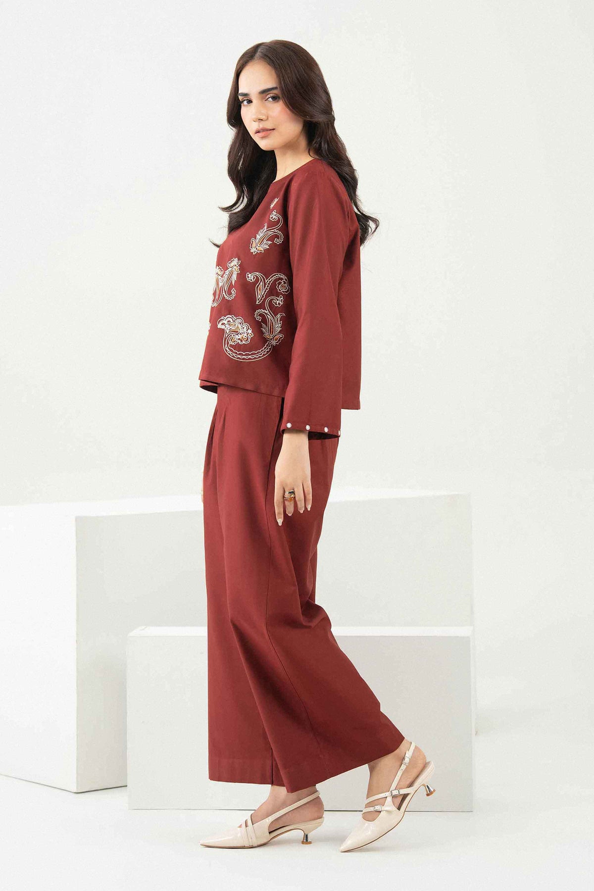 2 Piece - Embroidered Suit - ST2STE-AURA26WV2-5 for Women - Pret Collection | Nishat | Shop Online