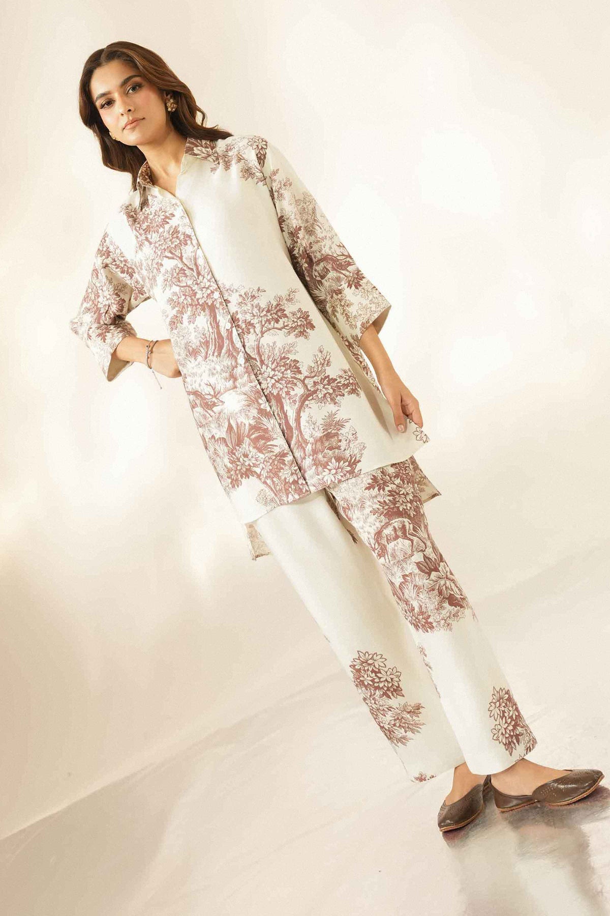 2 Piece - Printed Loungewear - ST2STE-LNG26WV2-10 for Women - Pret Collection | Nishat | Shop Online