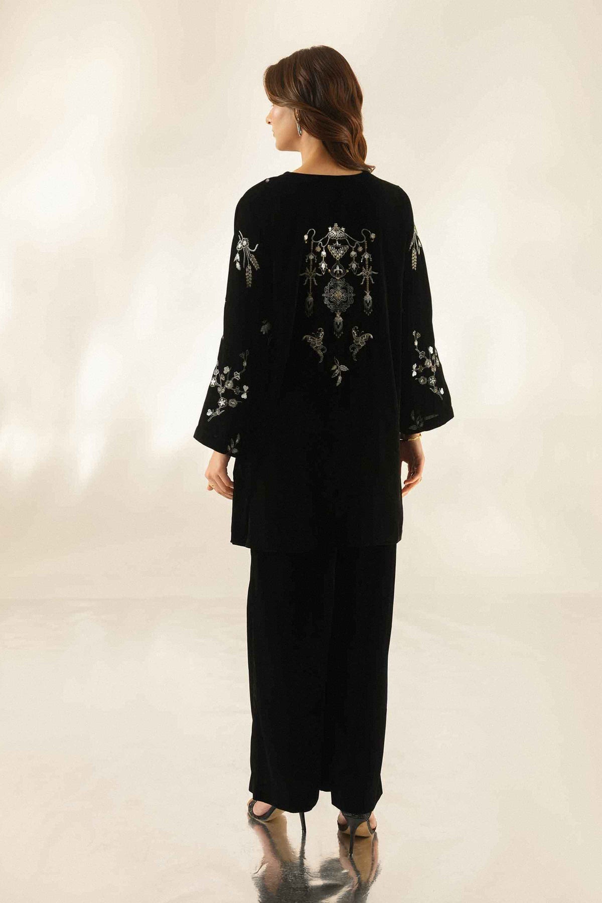 2 Piece - Embroidered Loungewear - ST2STE-LNG26WV2-11