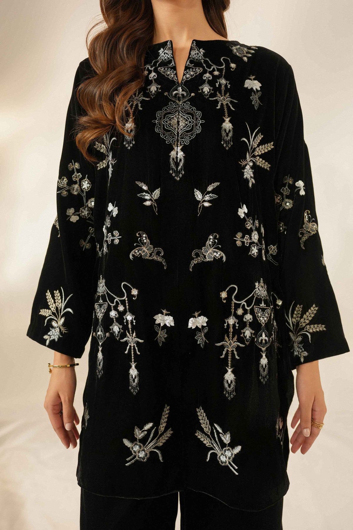 2 Piece - Embroidered Loungewear - ST2STE-LNG26WV2-11