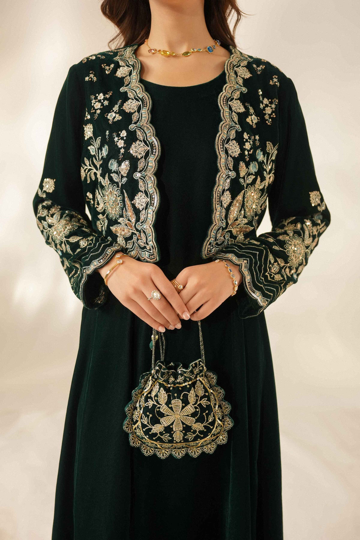 2 Piece - Embroidered Suit - ST2STE-LUXE26WV1-13 for Women - Pret Collection | Nishat | Shop Online