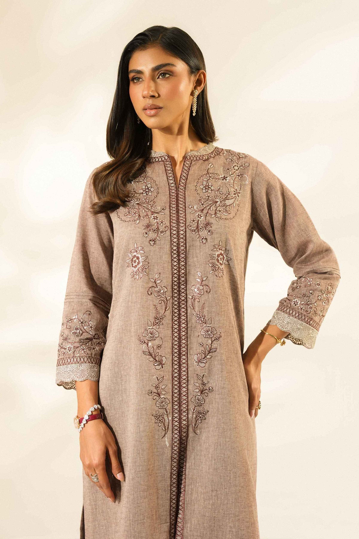 2 Piece - Embroidered Suit - ST2STE-LUXE26WV1-28 for Women - Luxury Pret Collection | Nishat | Shop Online