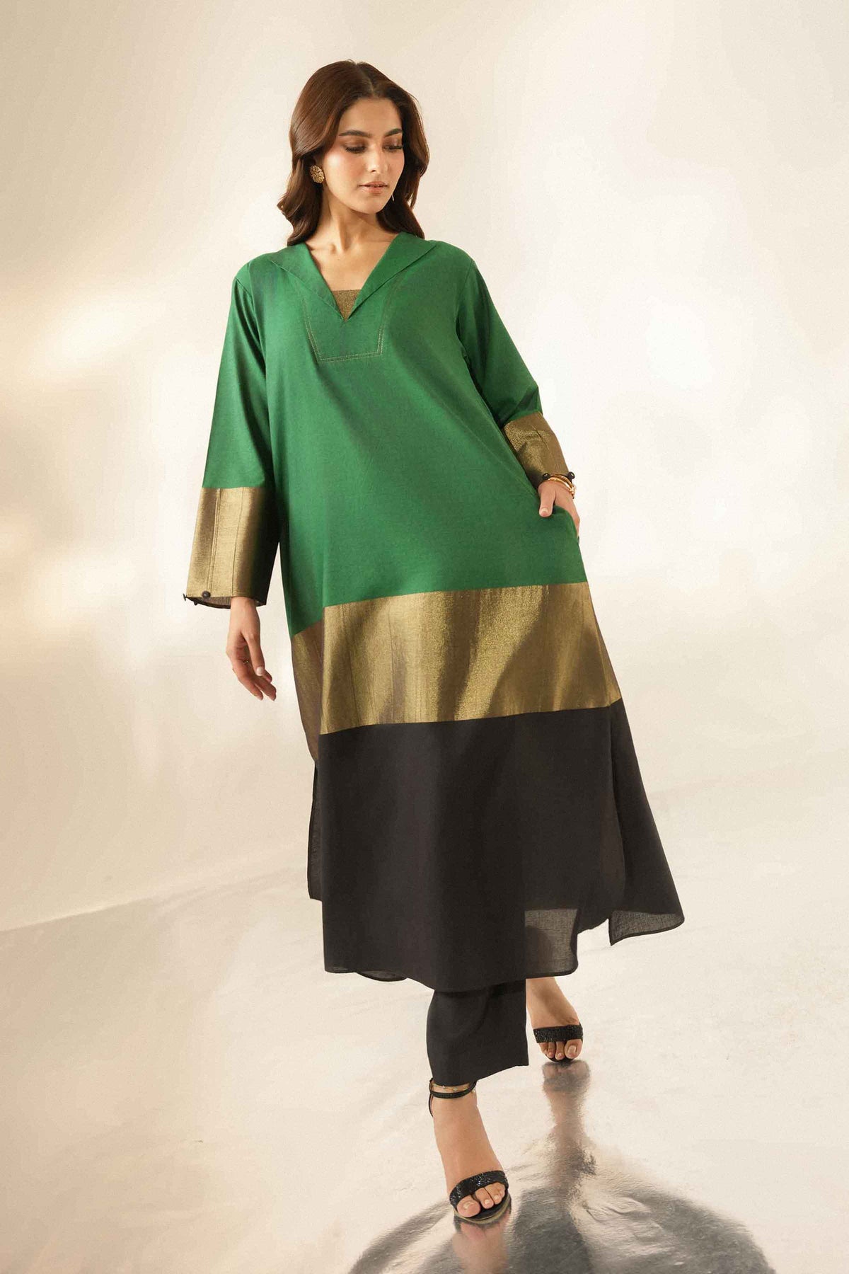 2 Piece - Printed Suit - ST2STE-LUXE26WV1-32 for Women - Pret Collection | Nishat | Shop Online