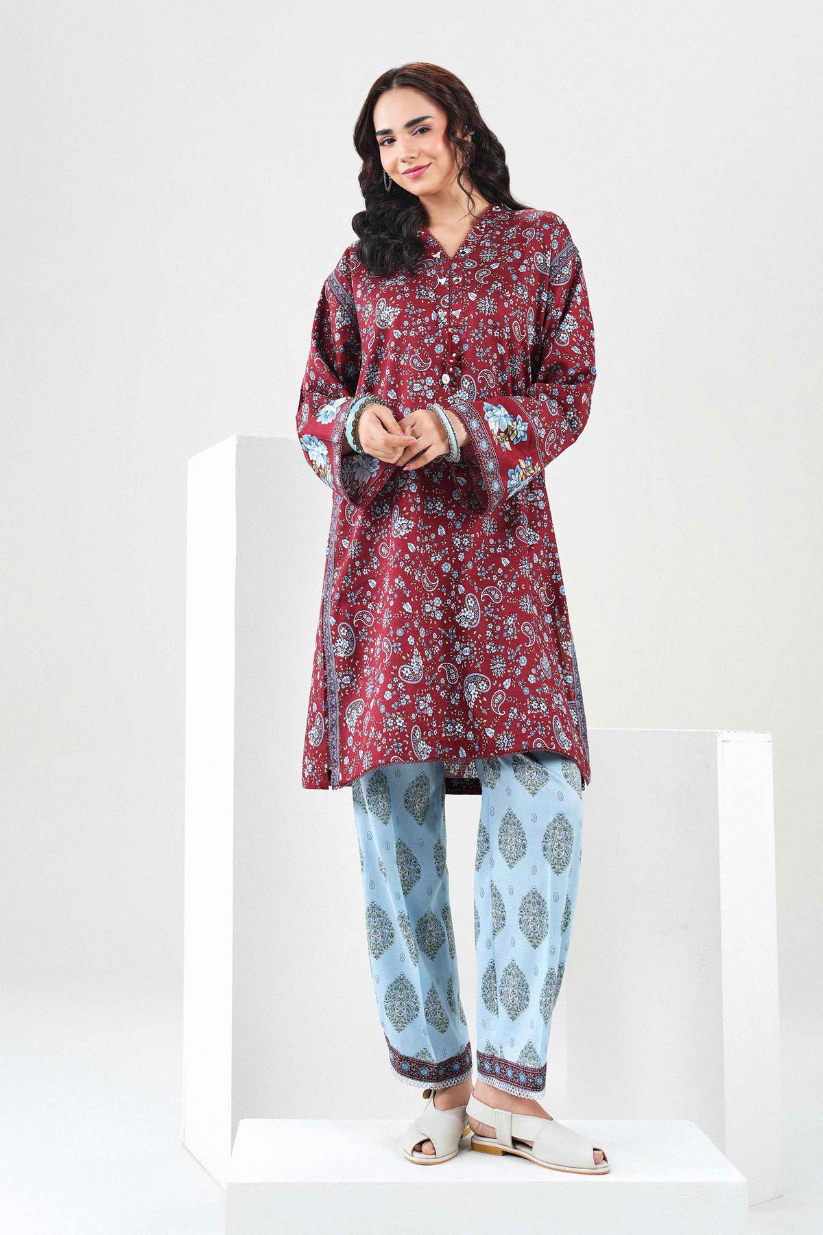 2 Piece - Printed Suit - ST2STE-PRET26WV1-8 for Women - Pret Collection | Nishat | Shop Online
