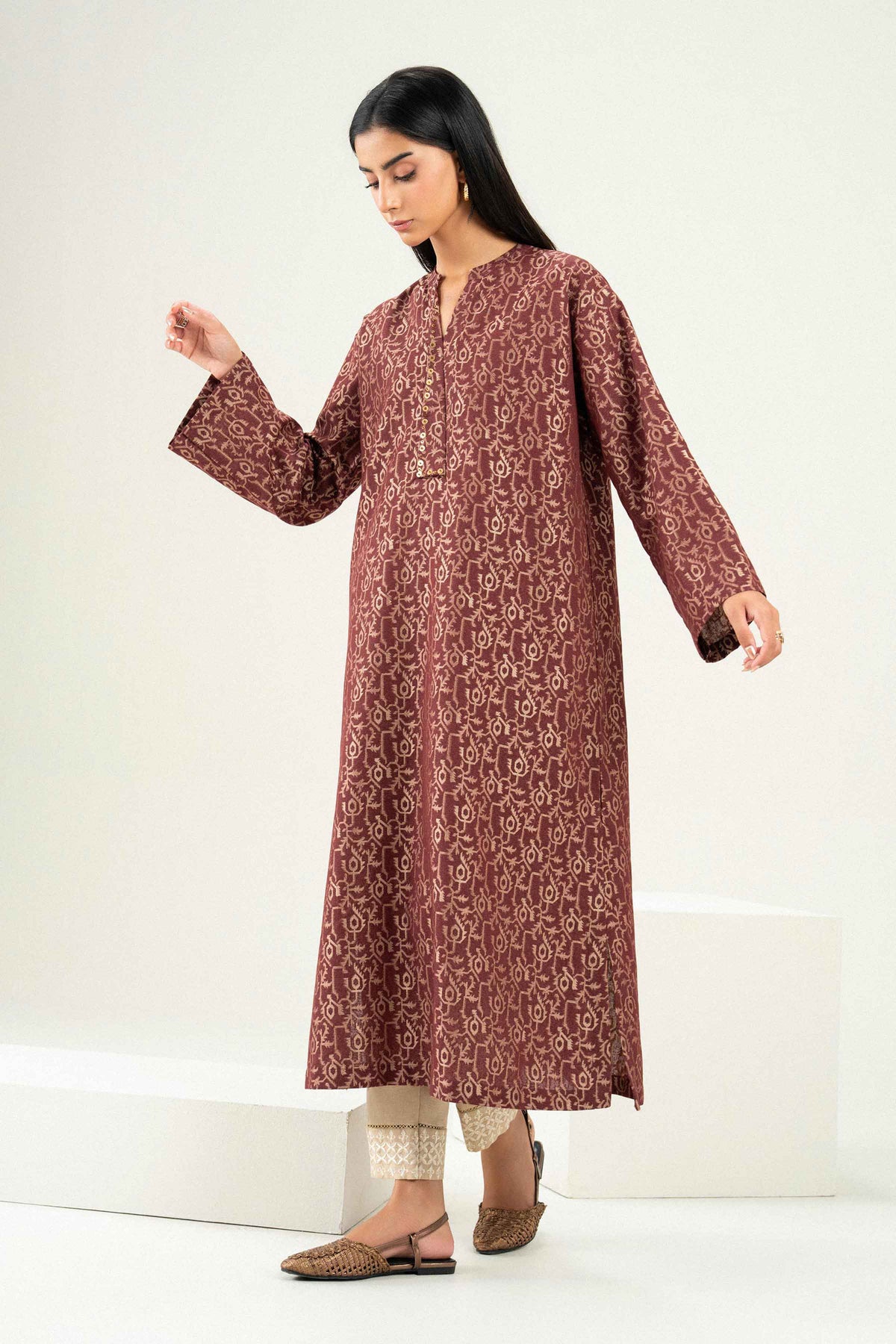 2 Piece - Embroidered Suit - ST2STE-PRET26WV2-11 (trouser fab mis) for Women - Pret Collection | Nishat | Shop Online
