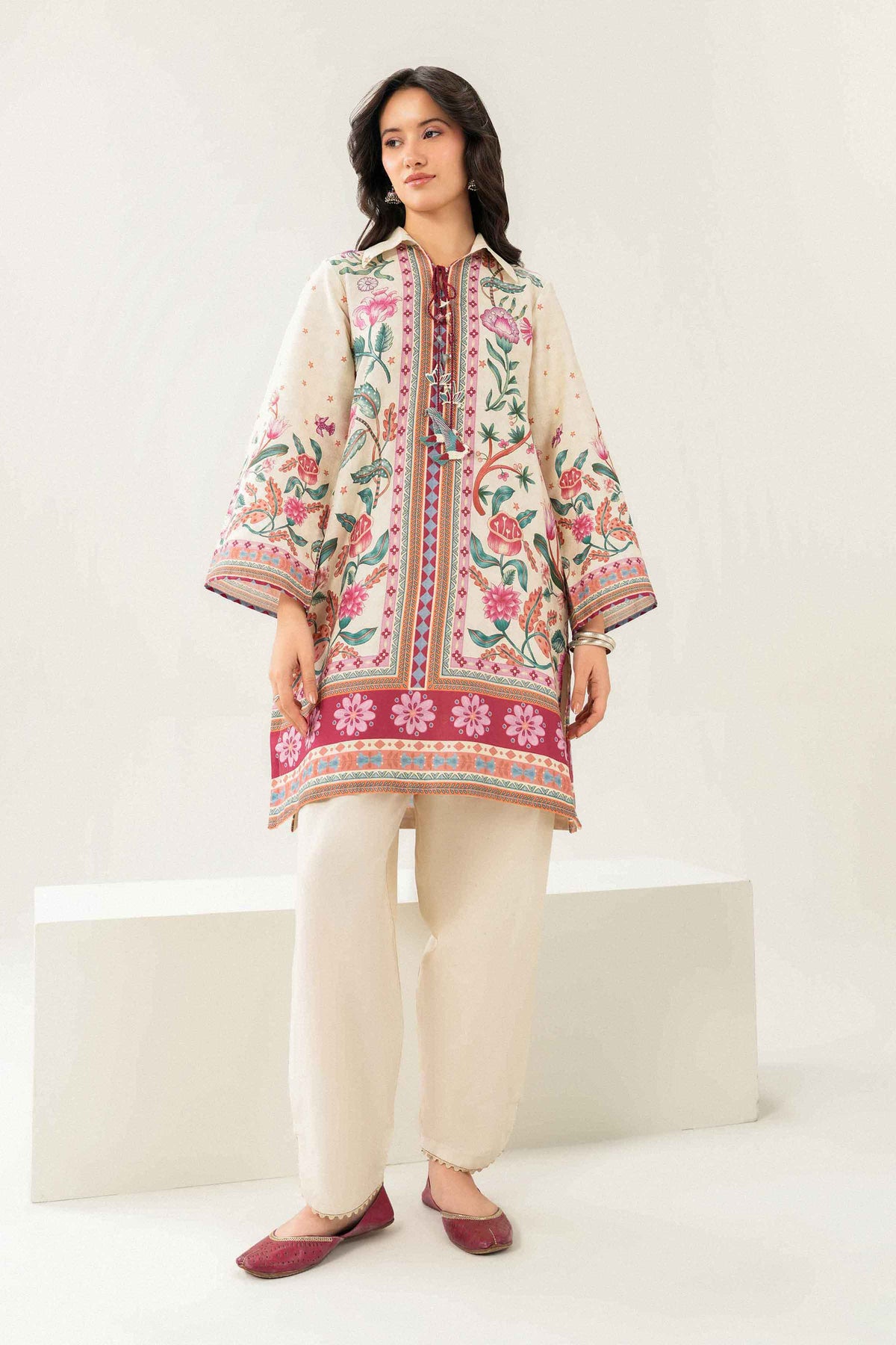 2 Piece - Printed Embroidered Suit - ST2STE-PRET26WV2-27