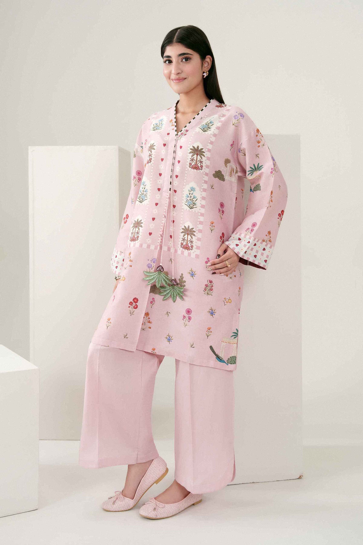 2 Piece - Printed Embroidered Suit - ST2STE-PRET26WV2-29