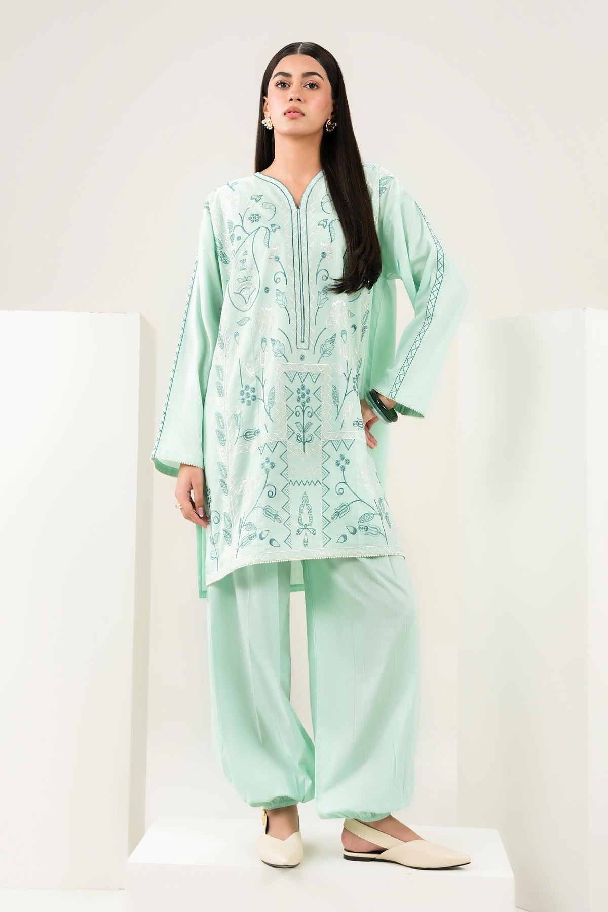 2 Piece - Embroidered Suit - ST2STE-PRET26WV2-3 for Women - Pret Collection | Nishat | Shop Online