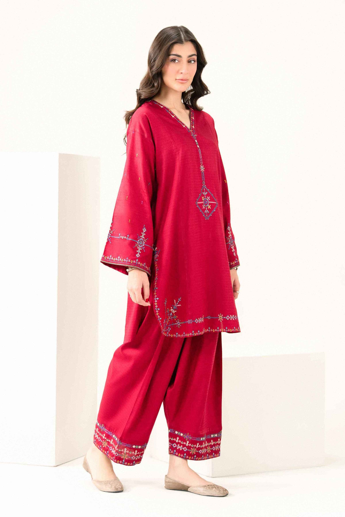 2 Piece - Embroidered Suit - ST2STE-PRET26WV2-34
