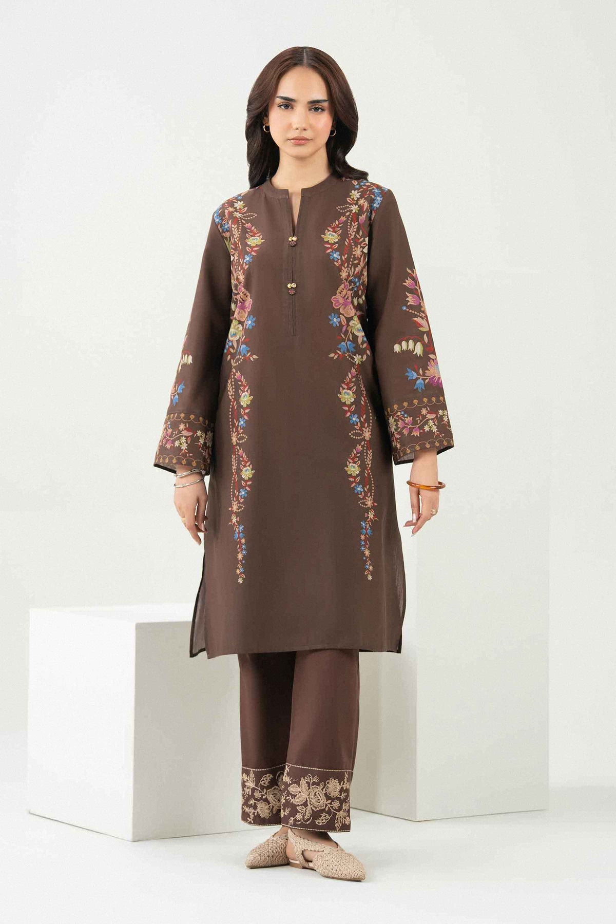 2 Piece - Printed Embroidered Suit - ST2STE-PRET26WV2-36 for Women - Pret Collection | Nishat | Shop Online