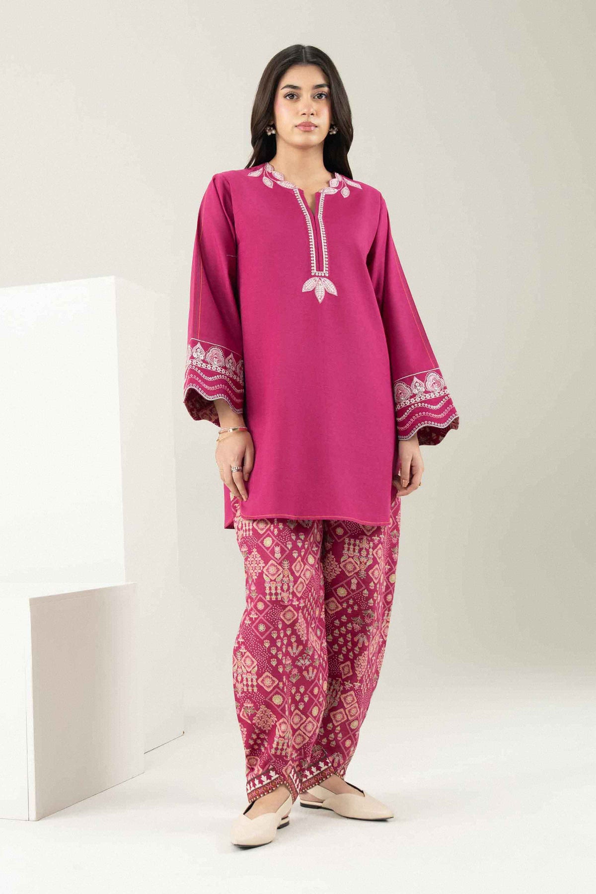 2 Piece - Printed Embroidered Suit - ST2STE-PRET26WV2-39 for Women - Pret Collection | Nishat | Shop Online