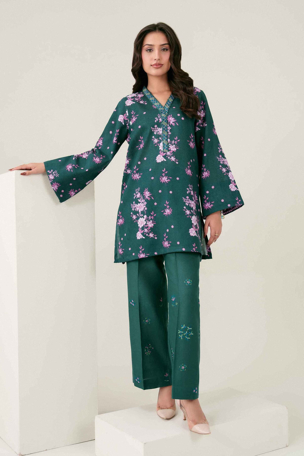 2 Piece - Printed Embroidered Suit - ST2STE-PRET26WV2-41 for Women - Pret Collection | Nishat | Shop Online