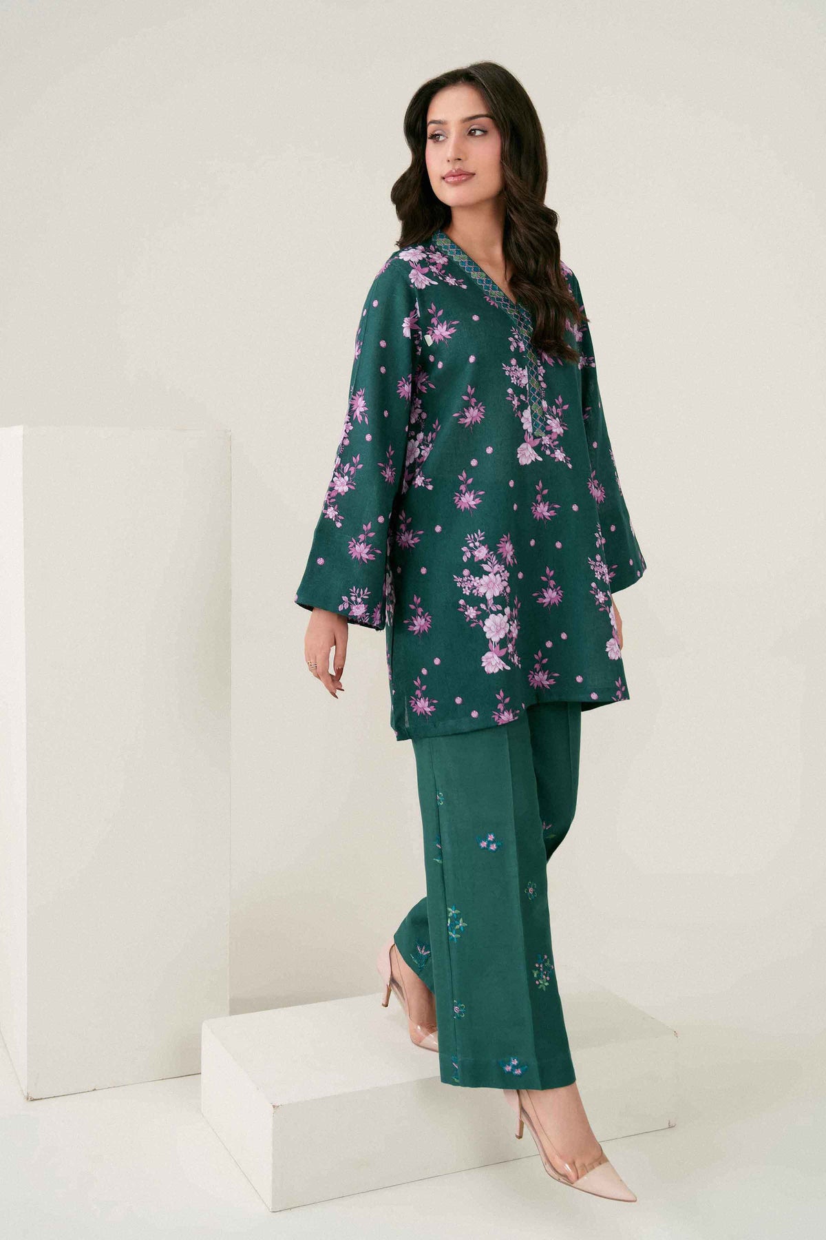 2 Piece - Printed Embroidered Suit - ST2STE-PRET26WV2-41 for Women - Pret Collection | Nishat | Shop Online
