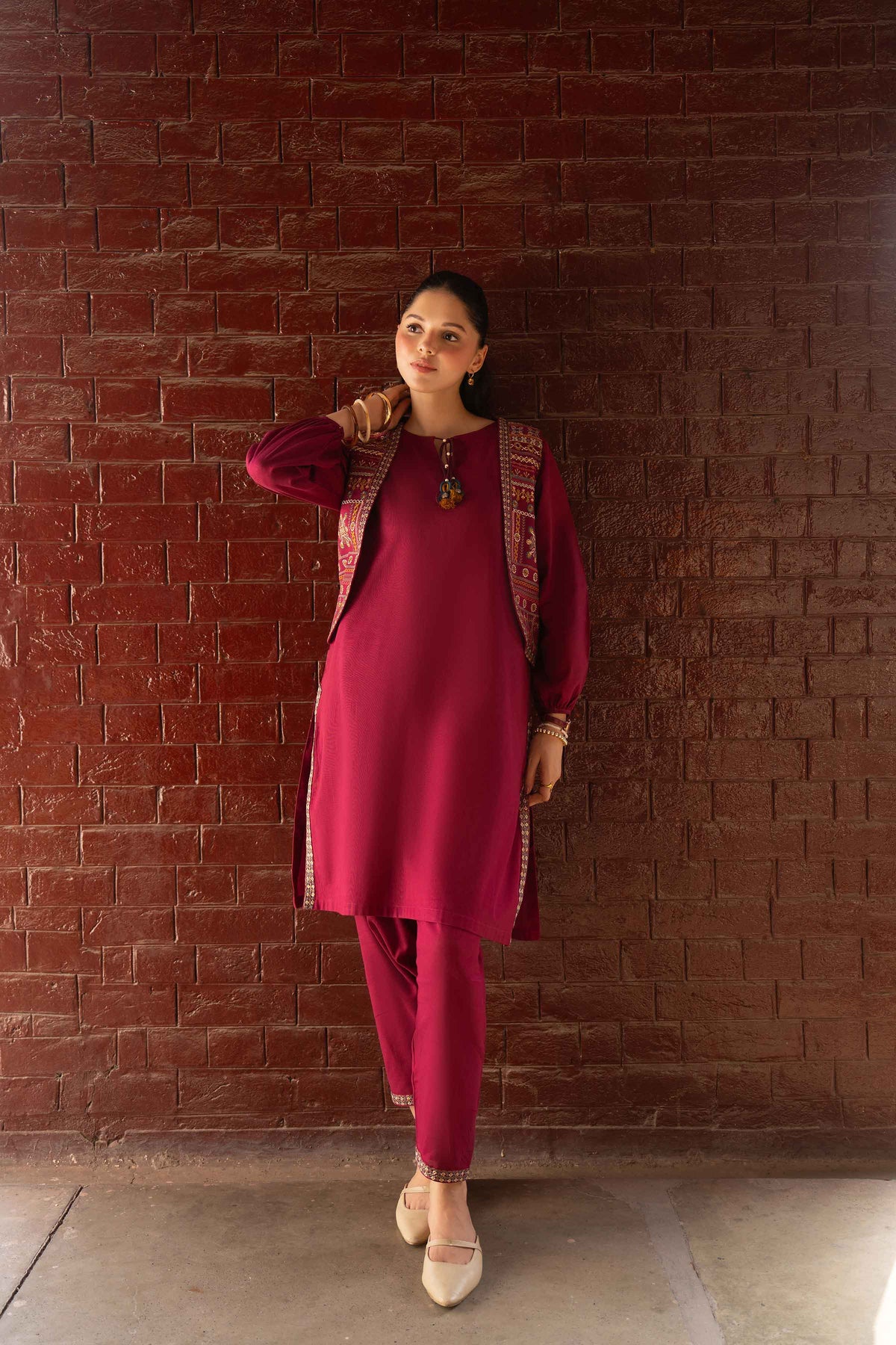 3 PIECE - EMBROIDERED SUIT - ST2STE-PRET26WV2-47