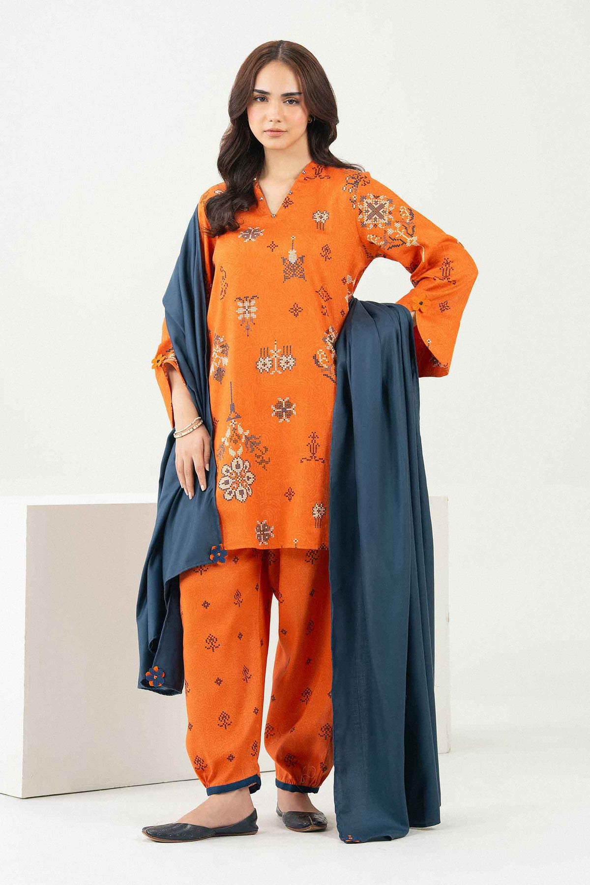3 Piece - Printed Suit - ST3P-PRET26WV2-14 for Women - Pret Collection | Nishat | Shop Online