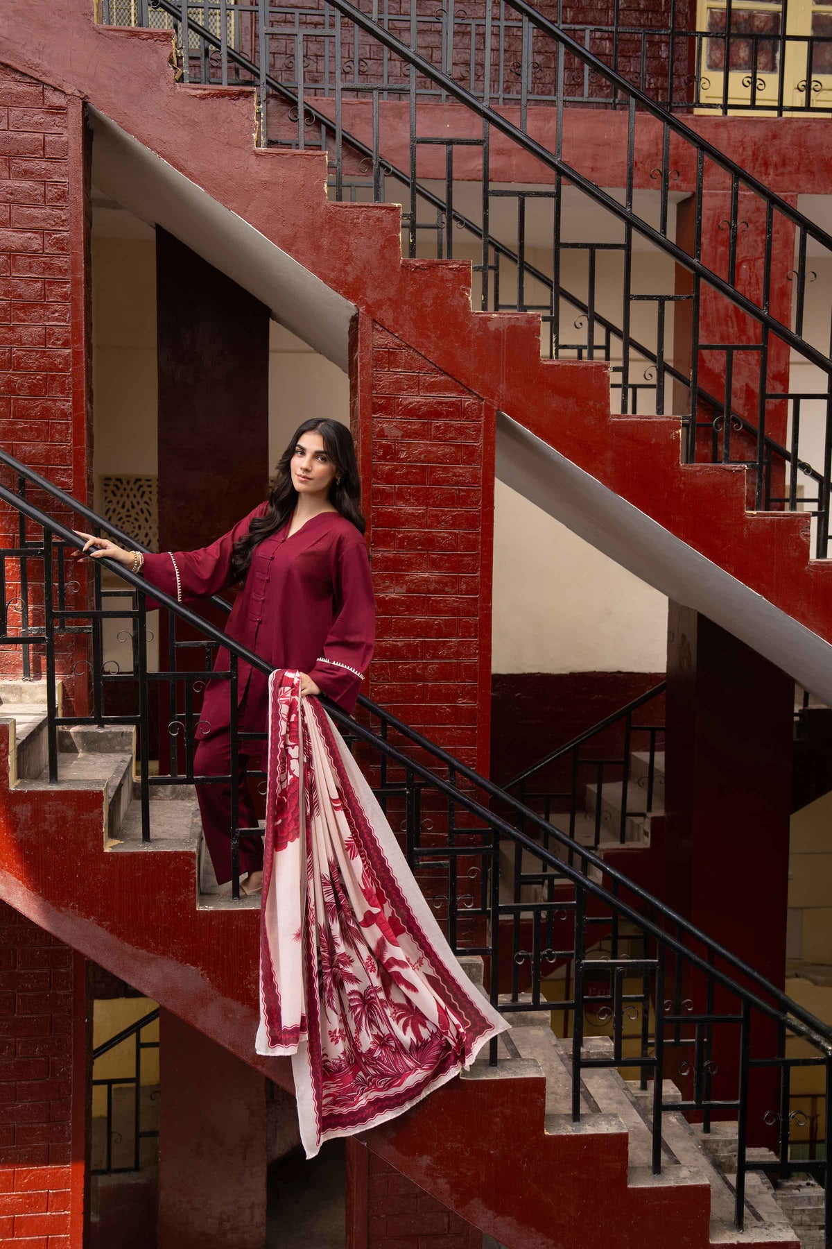3 Piece - Printed Suit - ST3P-PRET26WV2-5 for Women - Pret Collection | Nishat | Shop Online