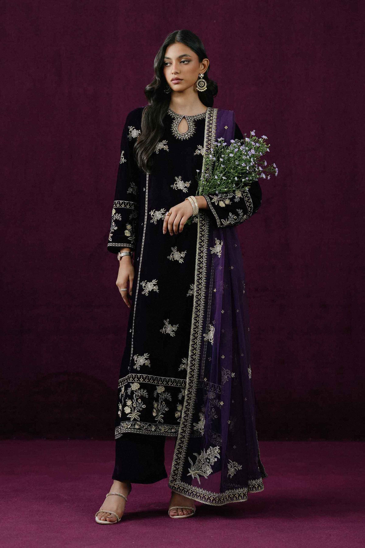 3 PIECE - EMBROIDERED SUIT - ST3PE-BOUT26WV1-20 for Women - Boutique Collection | Nishat | Shop Online