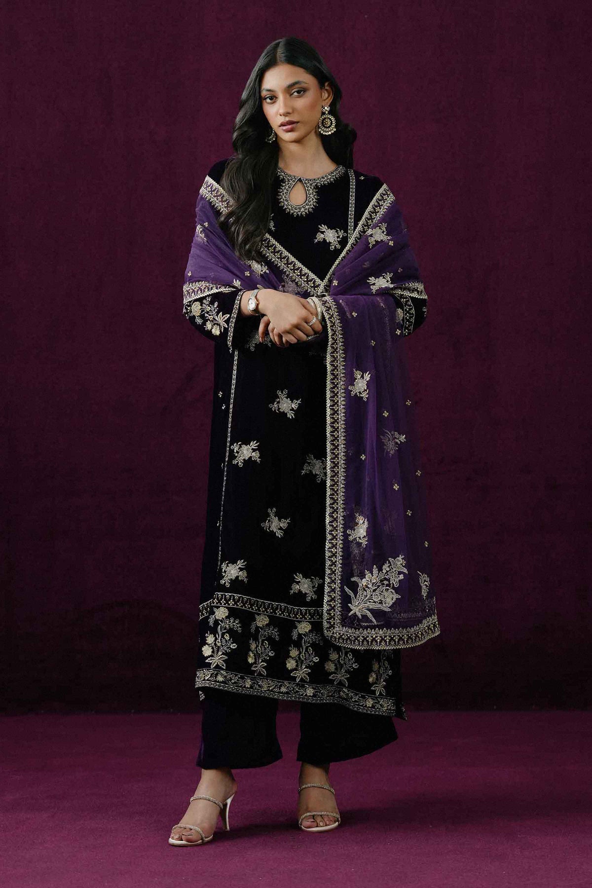 3 PIECE - EMBROIDERED SUIT - ST3PE-BOUT26WV1-20 for Women - Boutique Collection | Nishat | Shop Online