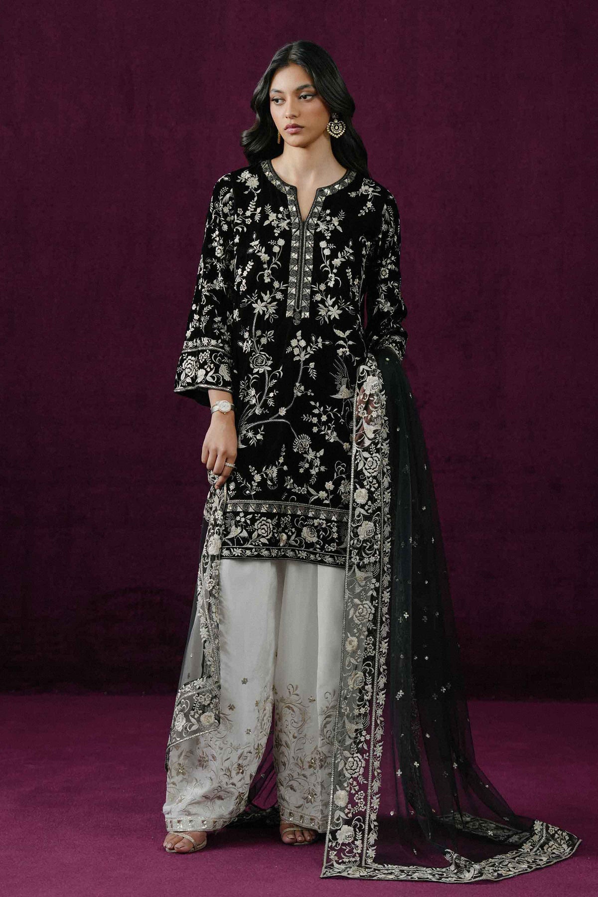 3 PIECE - EMBROIDERED SUIT - ST3PE-BOUT26WV1-23 for Women - Boutique Collection | Nishat | Shop Online