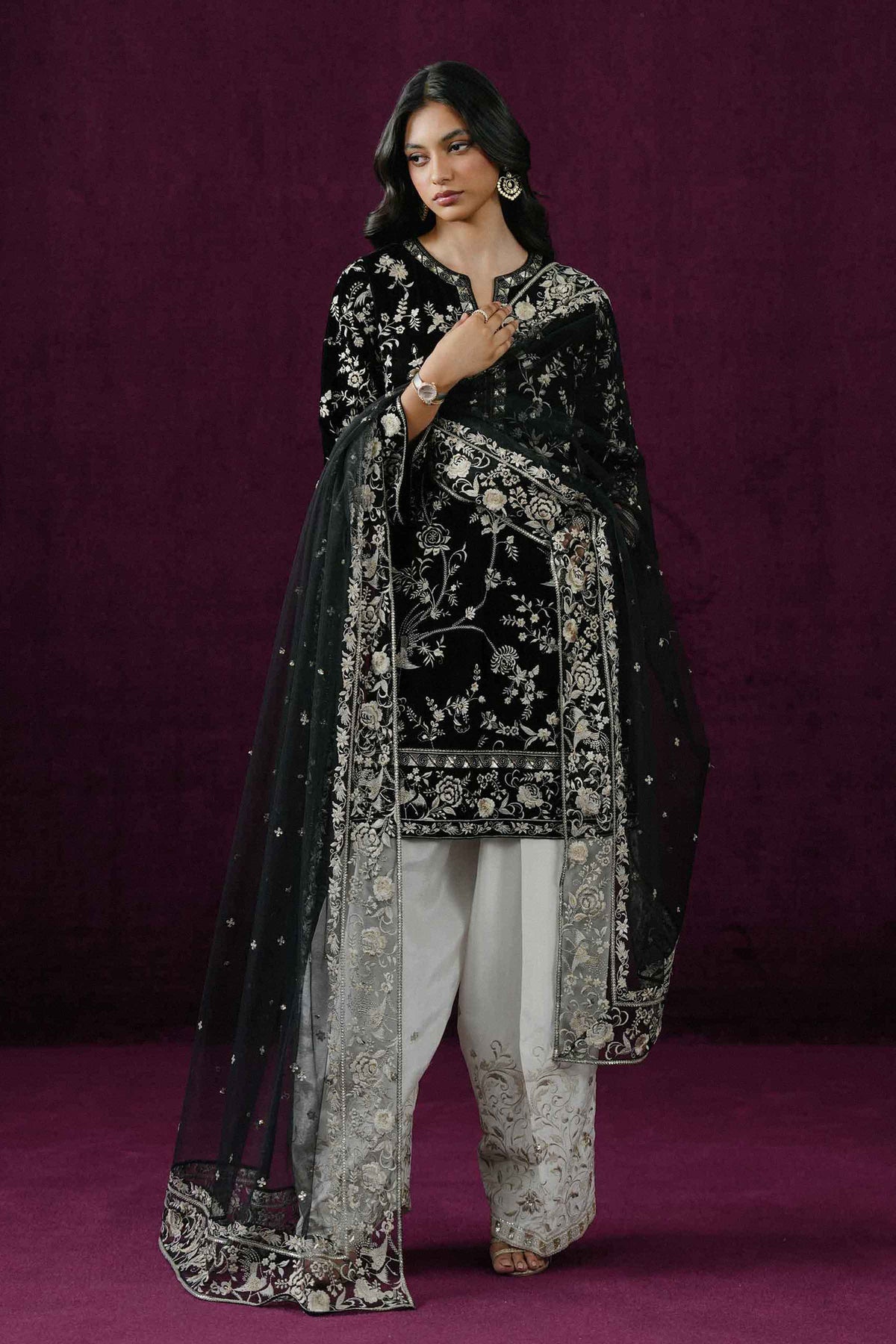 3 PIECE - EMBROIDERED SUIT - ST3PE-BOUT26WV1-23 for Women - Boutique Collection | Nishat | Shop Online
