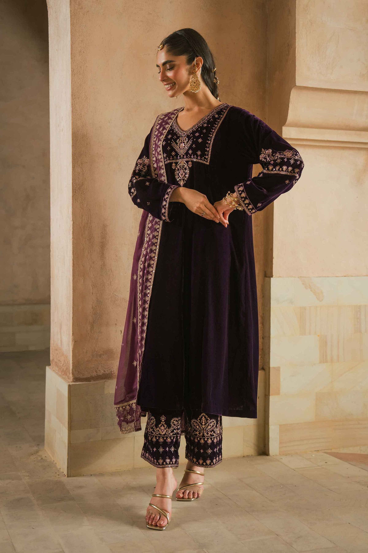 3 Piece - Embroidered Suit - ST3PE-LUXE26WV1-12 for Women - Pret Collection | Nishat | Shop Online