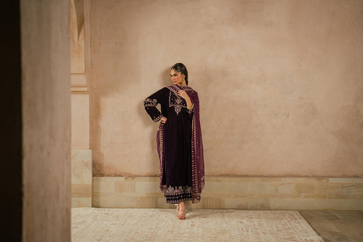 3 Piece - Embroidered Suit - ST3PE-LUXE26WV1-12 for Women - Pret Collection | Nishat | Shop Online