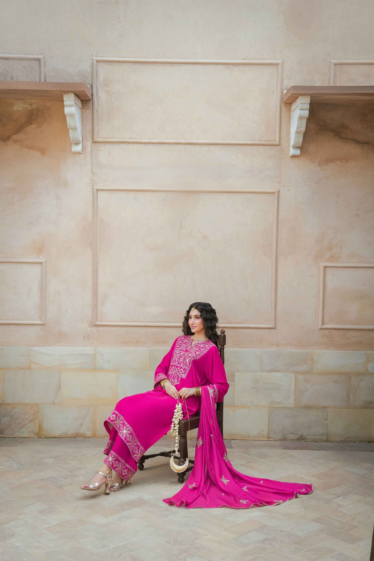 3 Piece - Embroidered Suit - ST3PE-LUXE26WV1-14 for Women - Pret Collection | Nishat | Shop Online