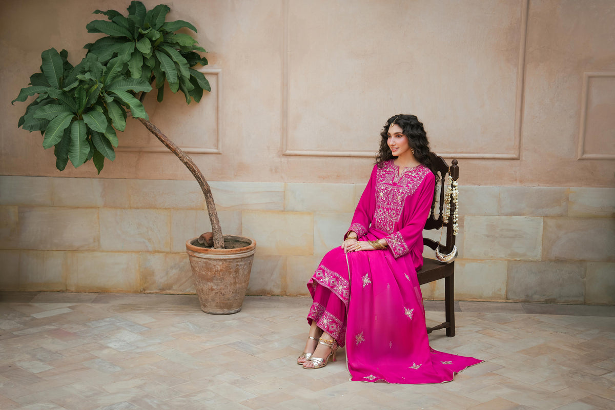 3 Piece - Embroidered Suit - ST3PE-LUXE26WV1-14 for Women - Pret Collection | Nishat | Shop Online
