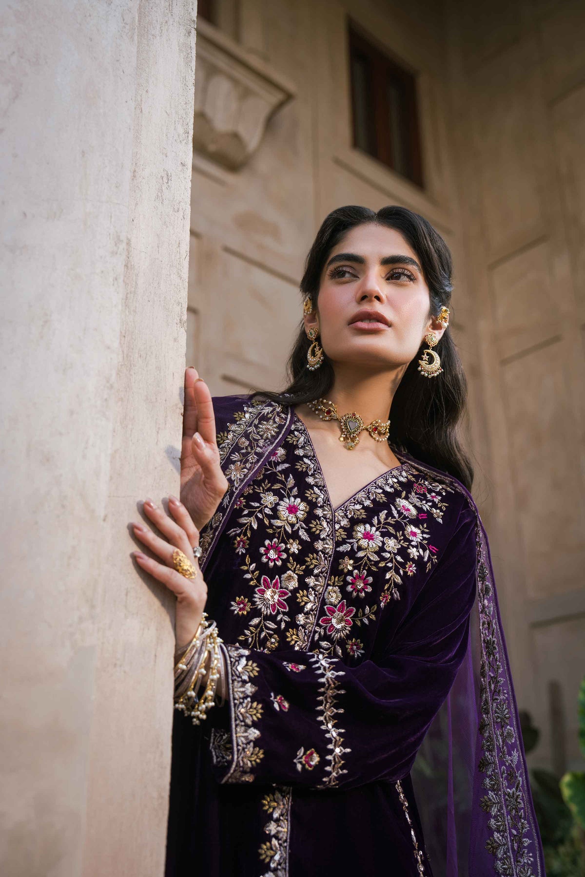 3 PIECE - EMBROIDERED SUIT - ST3PE-LUXE26WV1-17