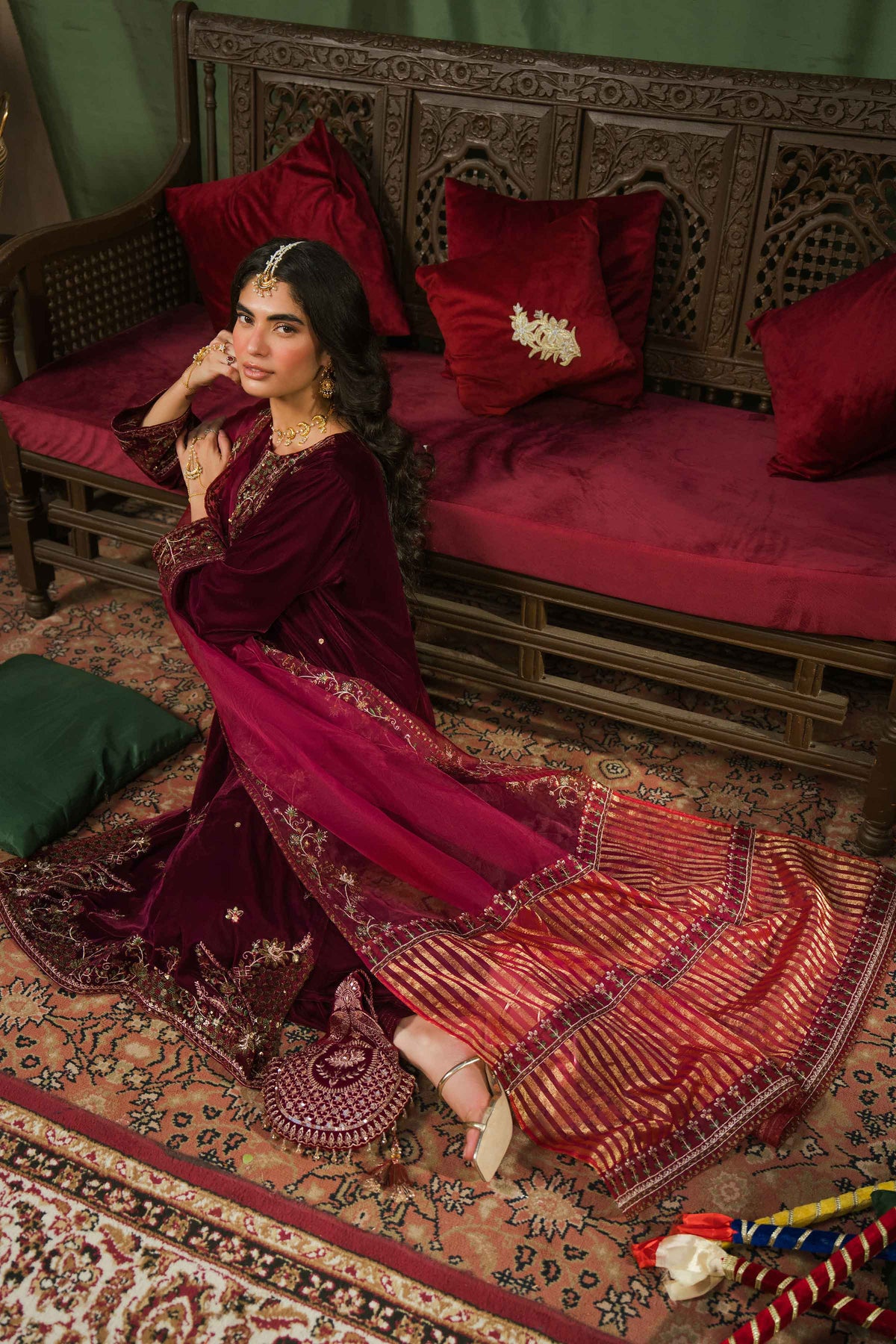3 Piece - Embroidered Suit - ST3PE-LUXE26WV1-19