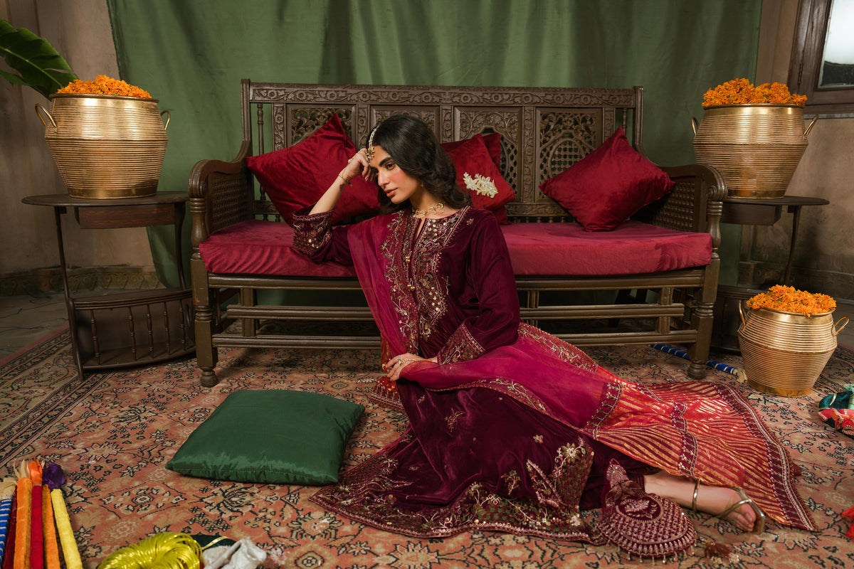 3 Piece - Embroidered Suit - ST3PE-LUXE26WV1-19
