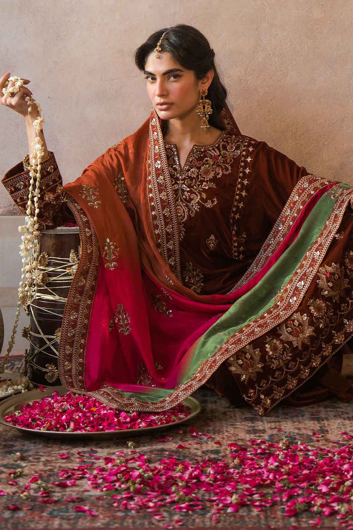 3 PIECE - EMBROIDERED SUIT - ST3PE-LUXE26WV1-43