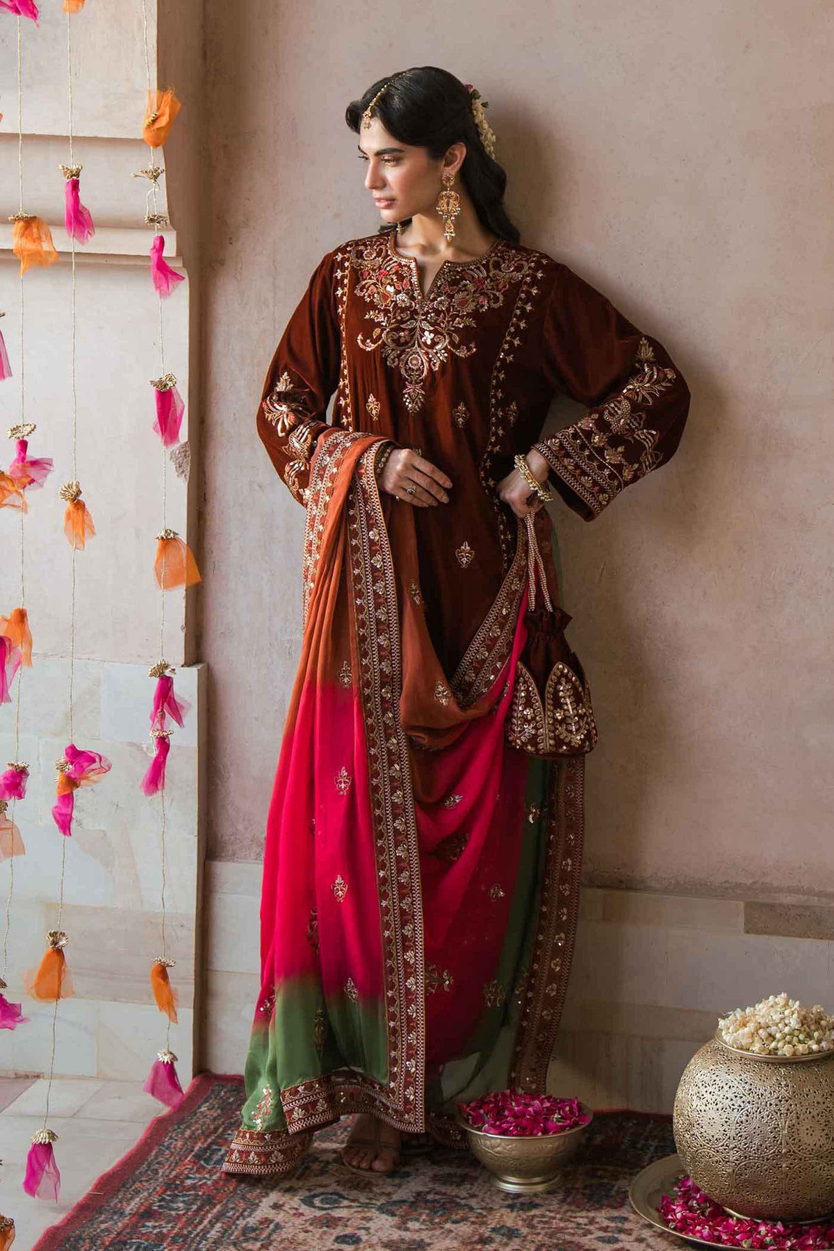 3 PIECE - EMBROIDERED SUIT - ST3PE-LUXE26WV1-43
