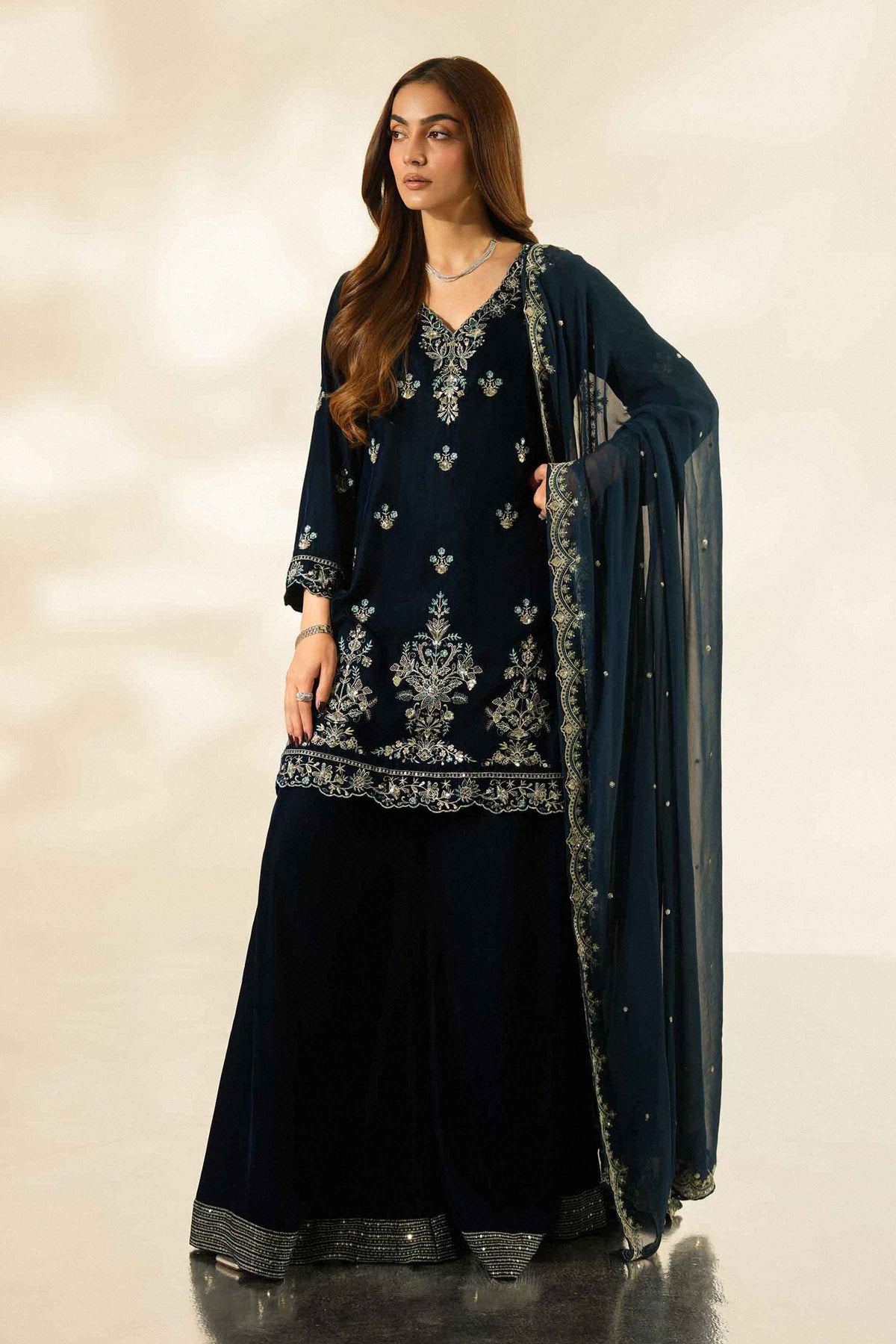 3 Piece - Embroidered Suit - ST3PE-LUXE26WV1-53 for Women - Luxury Pret Collection | Nishat | Shop Online