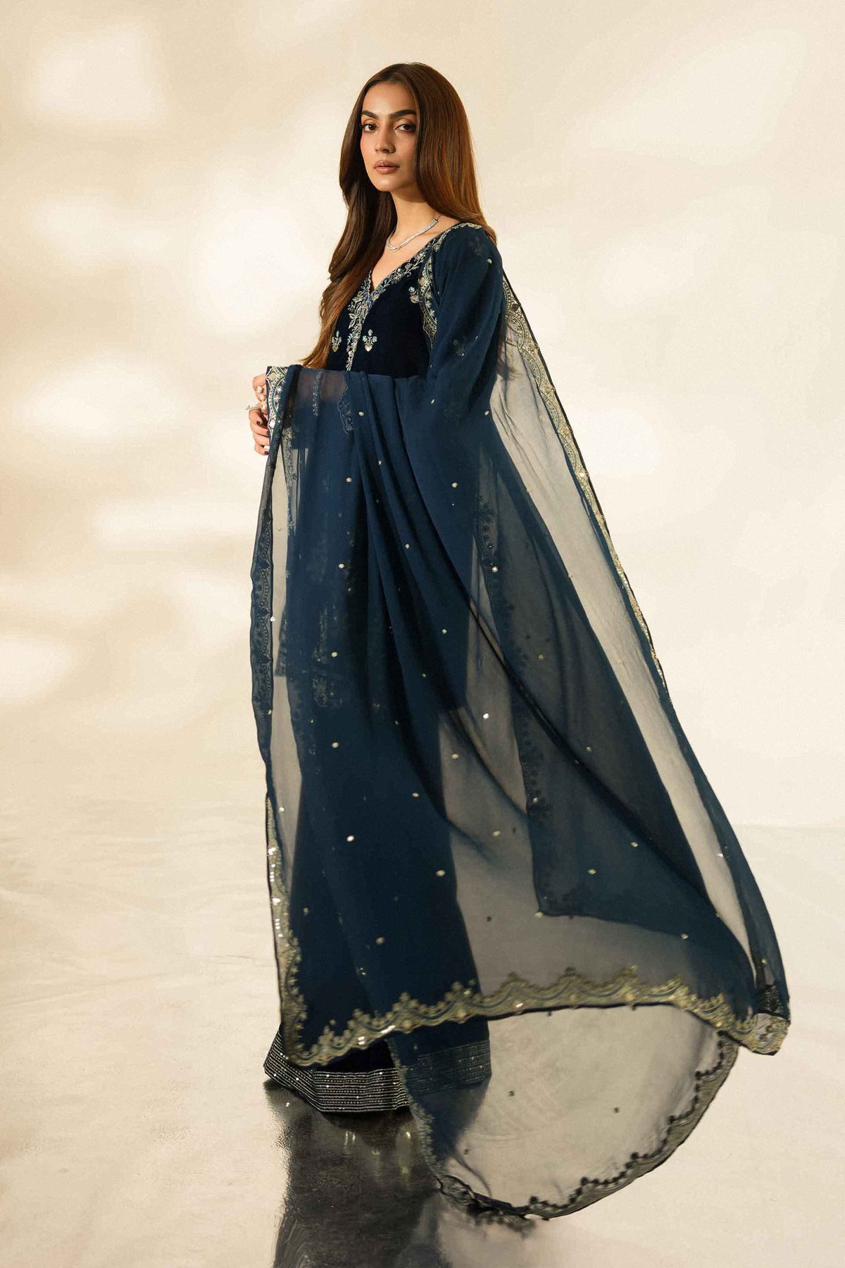 3 Piece - Embroidered Suit - ST3PE-LUXE26WV1-53 for Women - Luxury Pret Collection | Nishat | Shop Online
