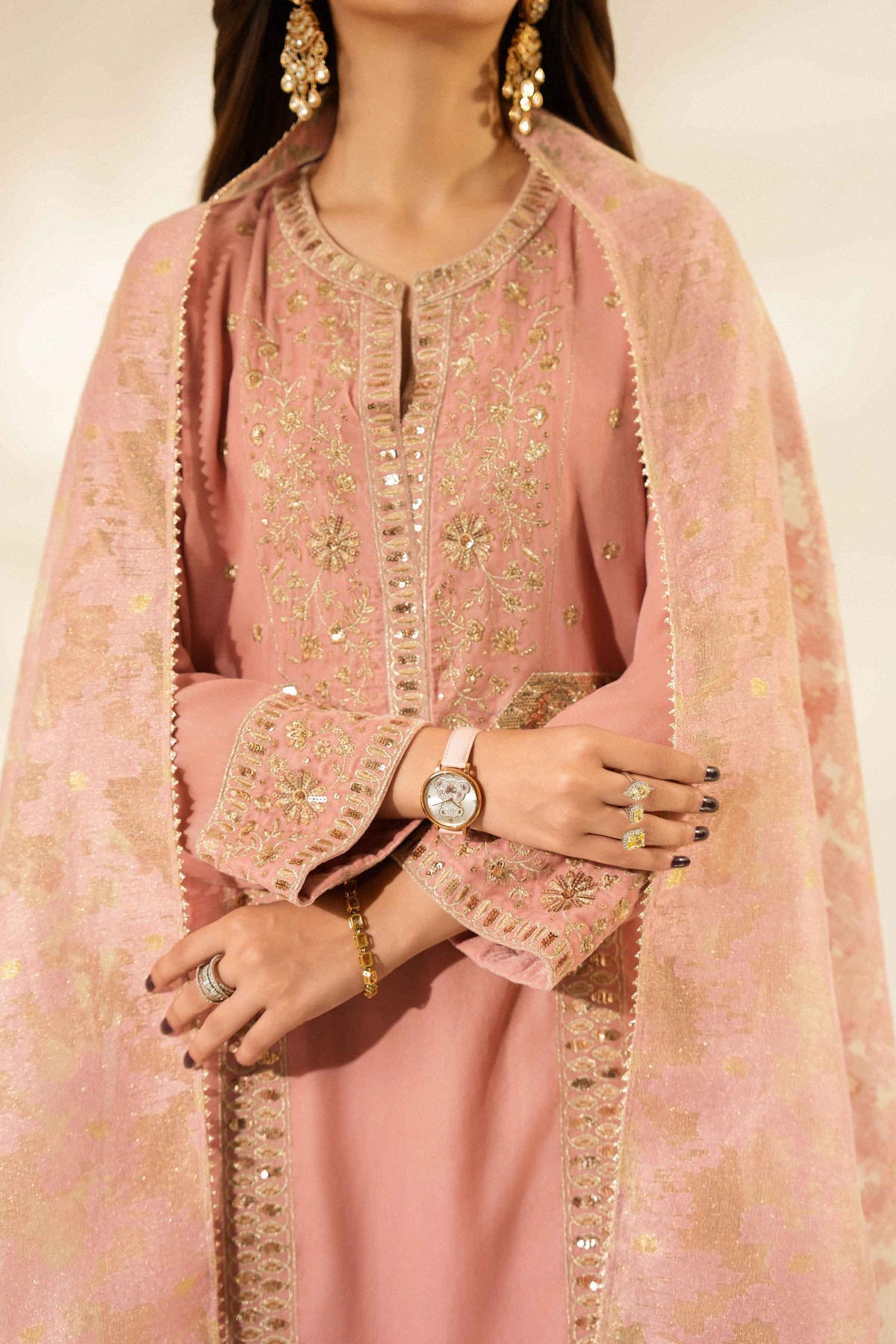 3 Piece - Embroidered Suit - ST3PE-LUXE26WV1-55