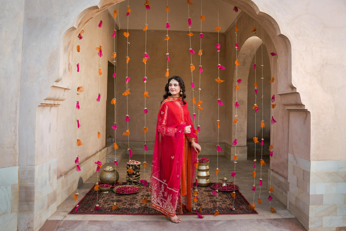 3 Piece - Embroidered Suit - ST3PE-LUXE26WV1-9 for Women - Pret Collection | Nishat | Shop Online