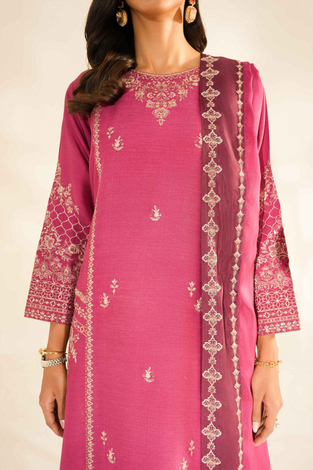 3 Piece - Embroidered Suit - ST3PE-LUXE26WV2-33 for Women - Luxury Pret Collection | Nishat | Shop Online